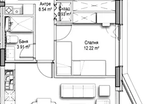 Тристаен апартамент в София, Витоша