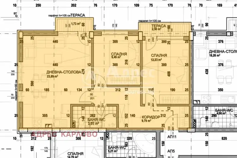 3-bedroom apartment in Oblast Plovdiv, Karlovo