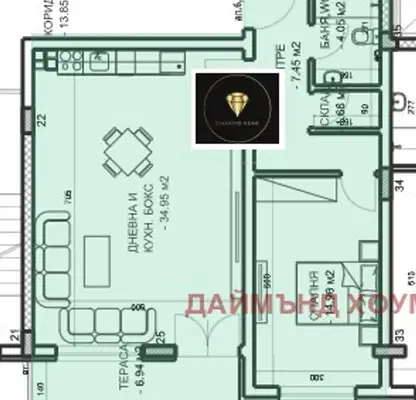 Снимка 3 — Двустаен апартамент в Пловдив, Младежки Хълм