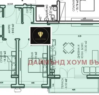 Снимка 3 — Тристаен апартамент в Пловдив, Младежки Хълм