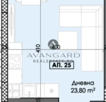 Снимка 3 — Едностаен апартамент в Пловдив, Тракия