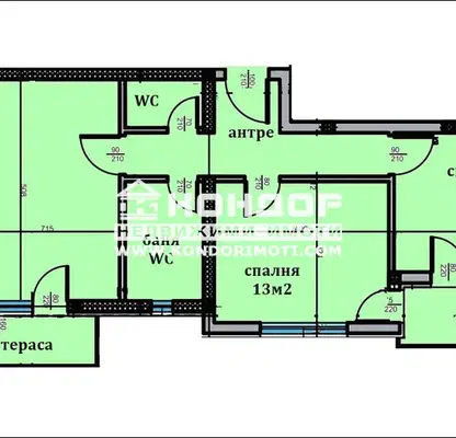 Снимка 5 — Тристаен апартамент в Пловдив, Тракия