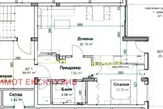 Двустаен апартамент с голяма веранда в кв. Остромила, Пловдив
