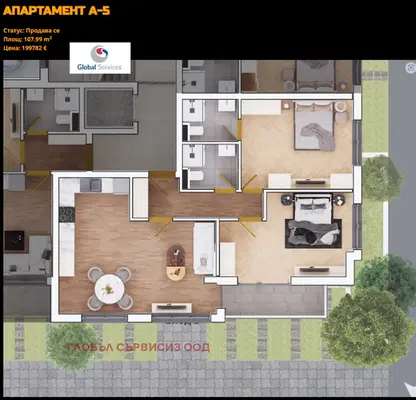 Photo 2 — 2-bedroom apartment in Sofia, Lyulin 10