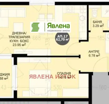 Снимка 2 — Двустаен апартамент в Кръстова вада с тераса, София
