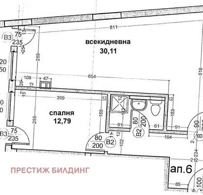 Снимка 4 — Двустаен апартамент в София, Витоша