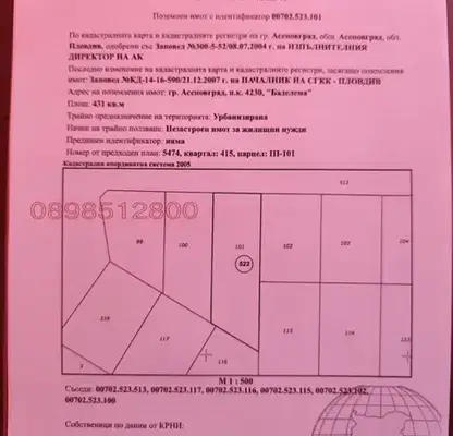 Снимка 2 — Парцел в Пловдив, Асенов