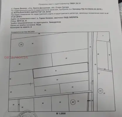 Снимка 2 — Земеделски имот в Стара Загора, с. Горно Белево