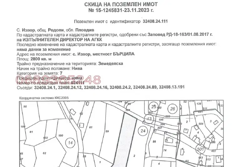 Нива в Пловдив, с. Извор