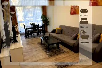 Двустаен апартамент с обзавеждане в центъра на Пловдив