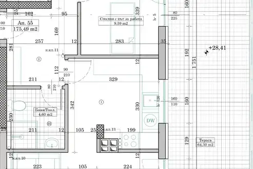 4-bedroom apartment in Kaysieva ina