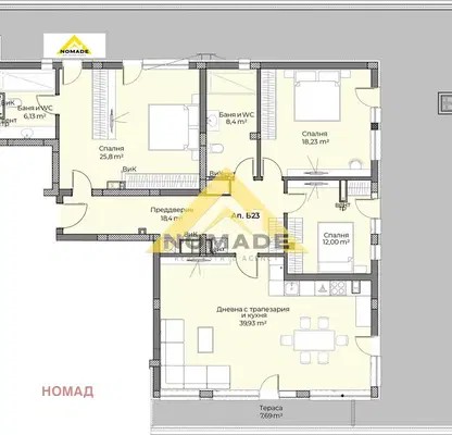 Photo 4 — 4-bedroom apartment in Plovdiv, Belomorski