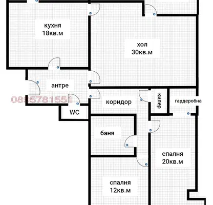 Снимка 2 — Многостаен апартамент в Русе, Център