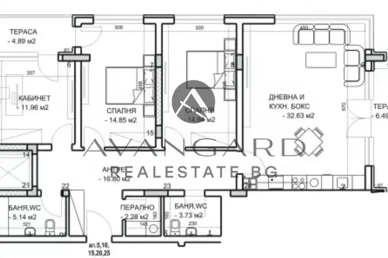 4-bedroom apartment in Plovdiv, Centyr