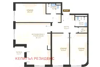Многостаен апартамент в Пловдив, Център