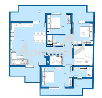 Photo 2 — 4-bedroom apartment in Plovdiv, Centyr
