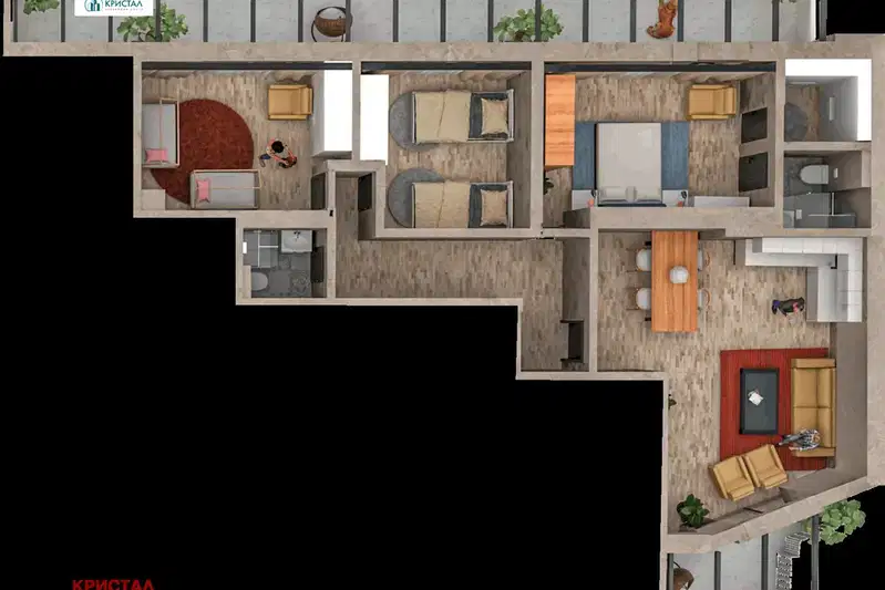 4-bedroom apartment in Plovdiv, Hristo Smirnenski