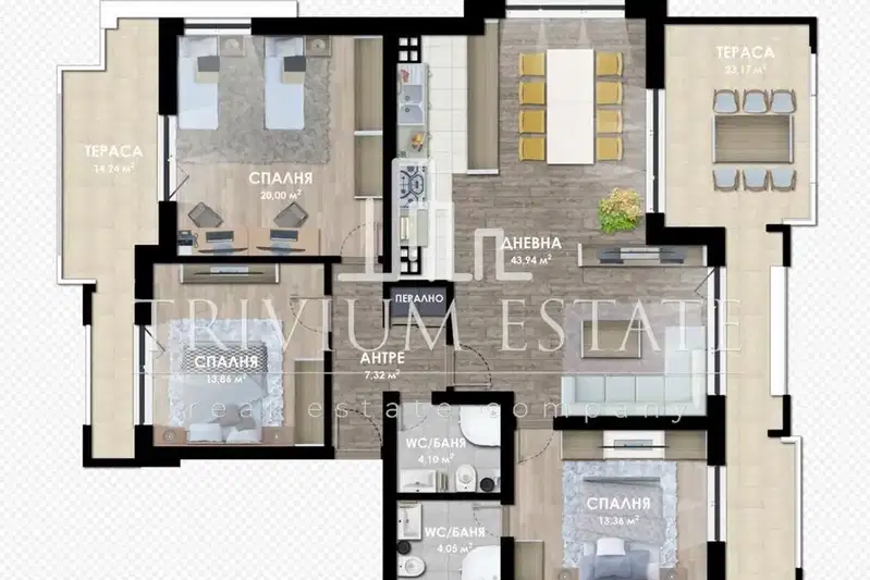 4-bedroom apartment in Plovdiv, Hristo Smirnenski