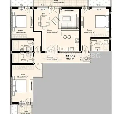Снимка 4 — Многостаен апартамент в Пловдив, Христо Смирненски