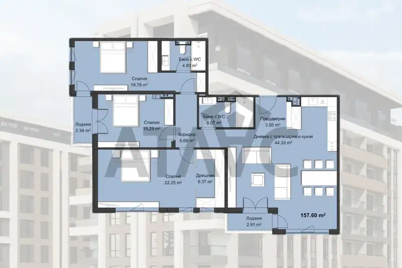 4-bedroom apartment in Plovdiv, Hristo Smirnenski