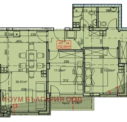 Photo 2 — 4-bedroom apartment in Varna, Levski 2