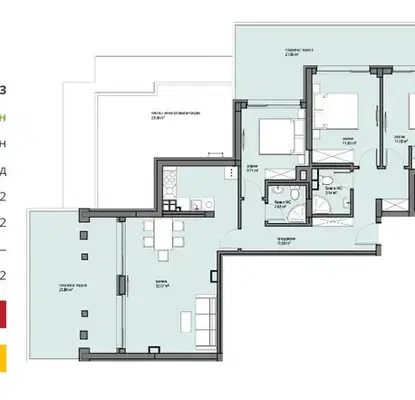 Снимка 4 — Многостаен апартамент в София, Левски Г