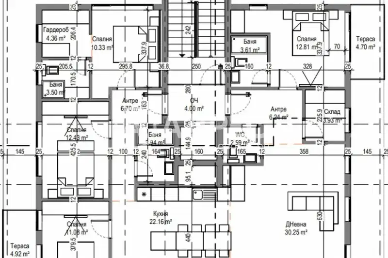 4-bedroom apartment in Sofiya, Kambanite