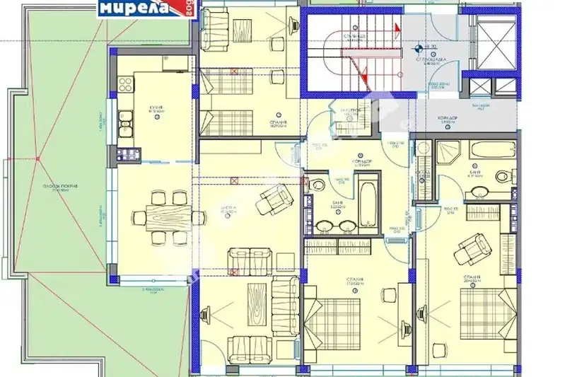 4-bedroom apartment in Sofiya, Manastirski Livadi