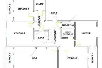Многостаен апартамент в Бургас, Меден рудник - зона Б