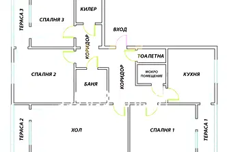Многостаен апартамент в Бургас, Меден рудник - зона Б