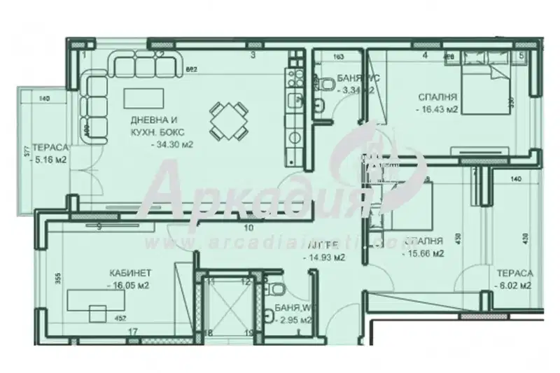 4-bedroom apartment in Plovdiv, Mladejki Hylm