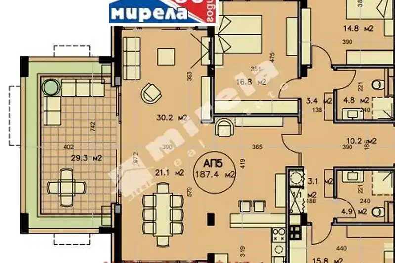 4-bedroom apartment in Sofiya, Ovcha Kupel