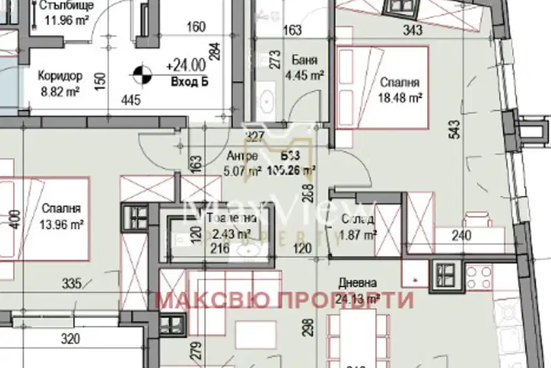 4-bedroom apartment in Sofiya, Poduyane