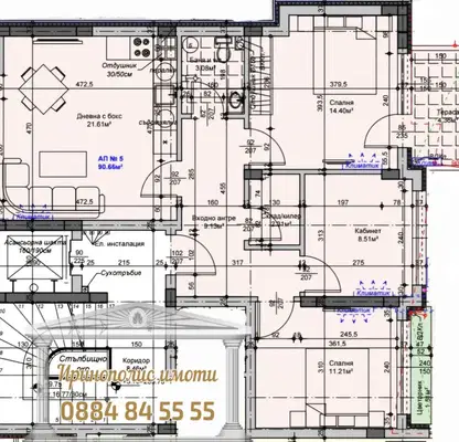 Снимка 3 — Многостаен апартамент в Стара Загора, Самара 1