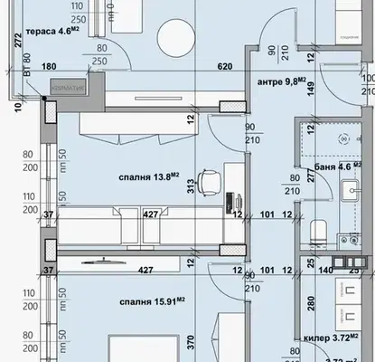 Снимка 2 — Многостаен апартамент в Стара Загора, Самара 3
