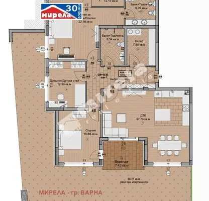 Снимка 2 — Многостаен апартамент във Варна, Свети Никола