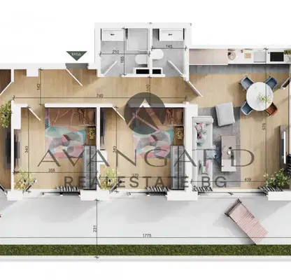 Photo 3 — 4-bedroom apartment in Plovdiv, Trakiya