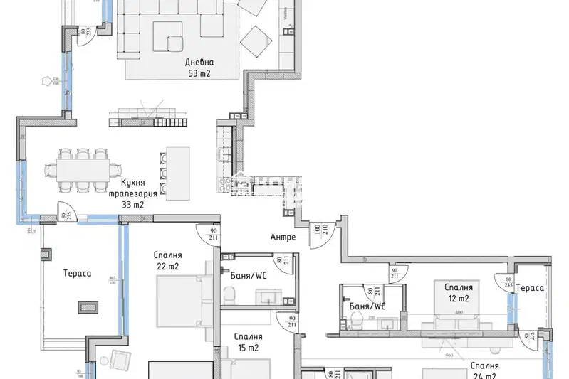 4-bedroom apartment in Plovdiv, Trakiya