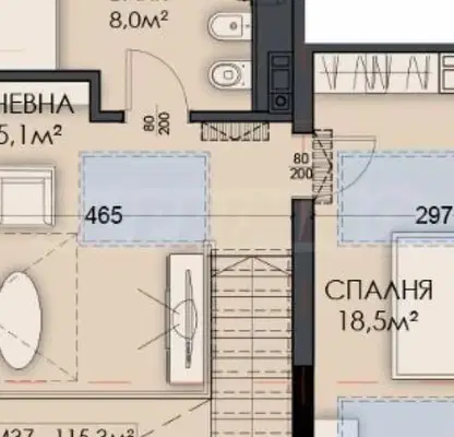Снимка 2 — Многостаен апартамент във Варна, Виница