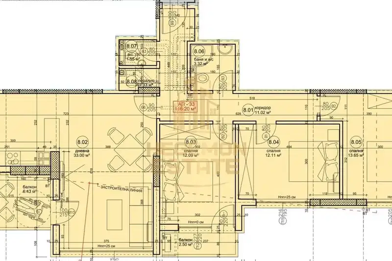 4-bedroom apartment in Varna, Vyzrajdane 1