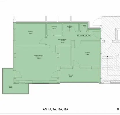 Снимка 3 — Многостаен апартамент в Търговище, Запад 2