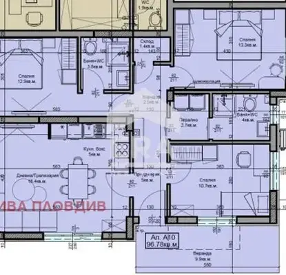 Снимка 2 — Многостаен апартамент в Пловдив, с. Белащица