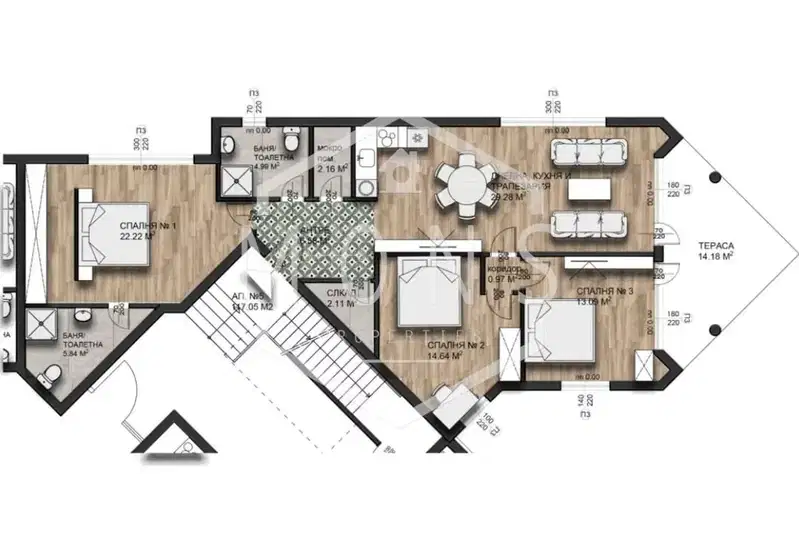 4-bedroom apartment in Oblast Veliko Tyrnovo, Malki Chiflik