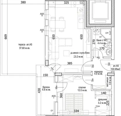 Photo 2 — 2-bedroom apartment in Кайсиева ина
