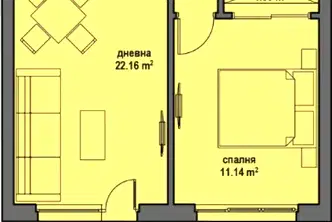 Двустаен апартамент в Банкя
