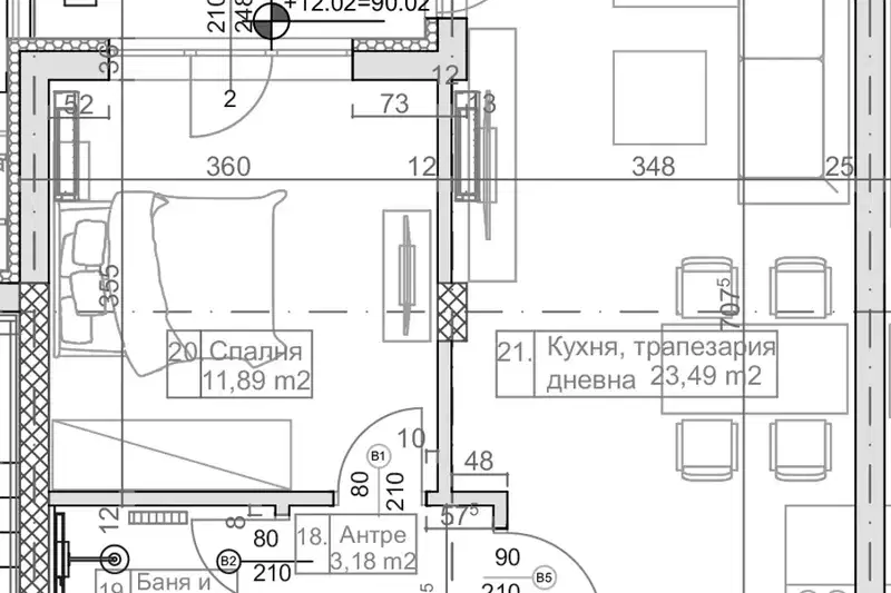 2-bedroom apartment in Slynchev Den