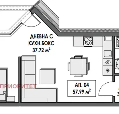 Photo 2 — 2-bedroom apartment in Студентски
