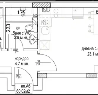 Снимка 3 — Двустаен апартамент в Кайсиева ина