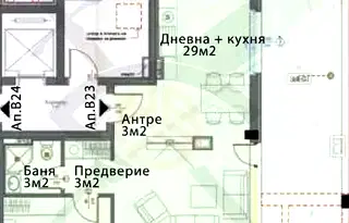 Двустаен апартамент в Модерно предие