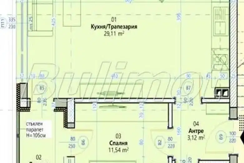 2-bedroom apartment in к.к. Чайка
